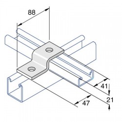 Channel Bracket Step Shallow AI-026 HDG (BOX OF 50 PCS)