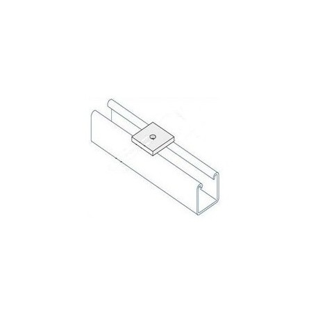 Channel bracket flat M20X50 hole HDG (BOX OF 100 PCS)